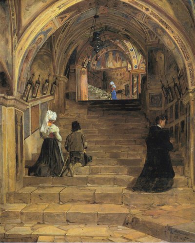 La Scala Santa at the Monastery San Benedetto near Subiaco by Jørgen  Roed